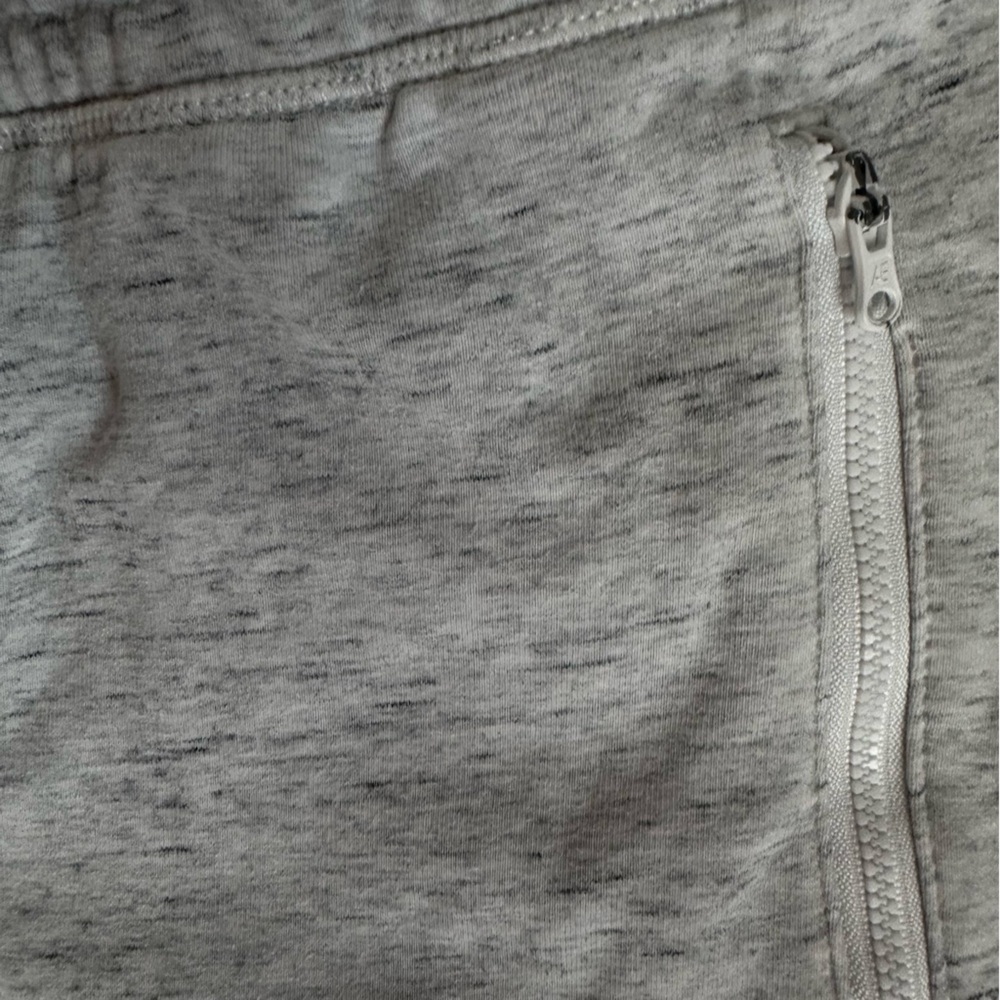 American Eagle Jogger Sweatpants Men’s M Warm Heather Gray Zip Pocket Drawstring - Picture 6 of 8